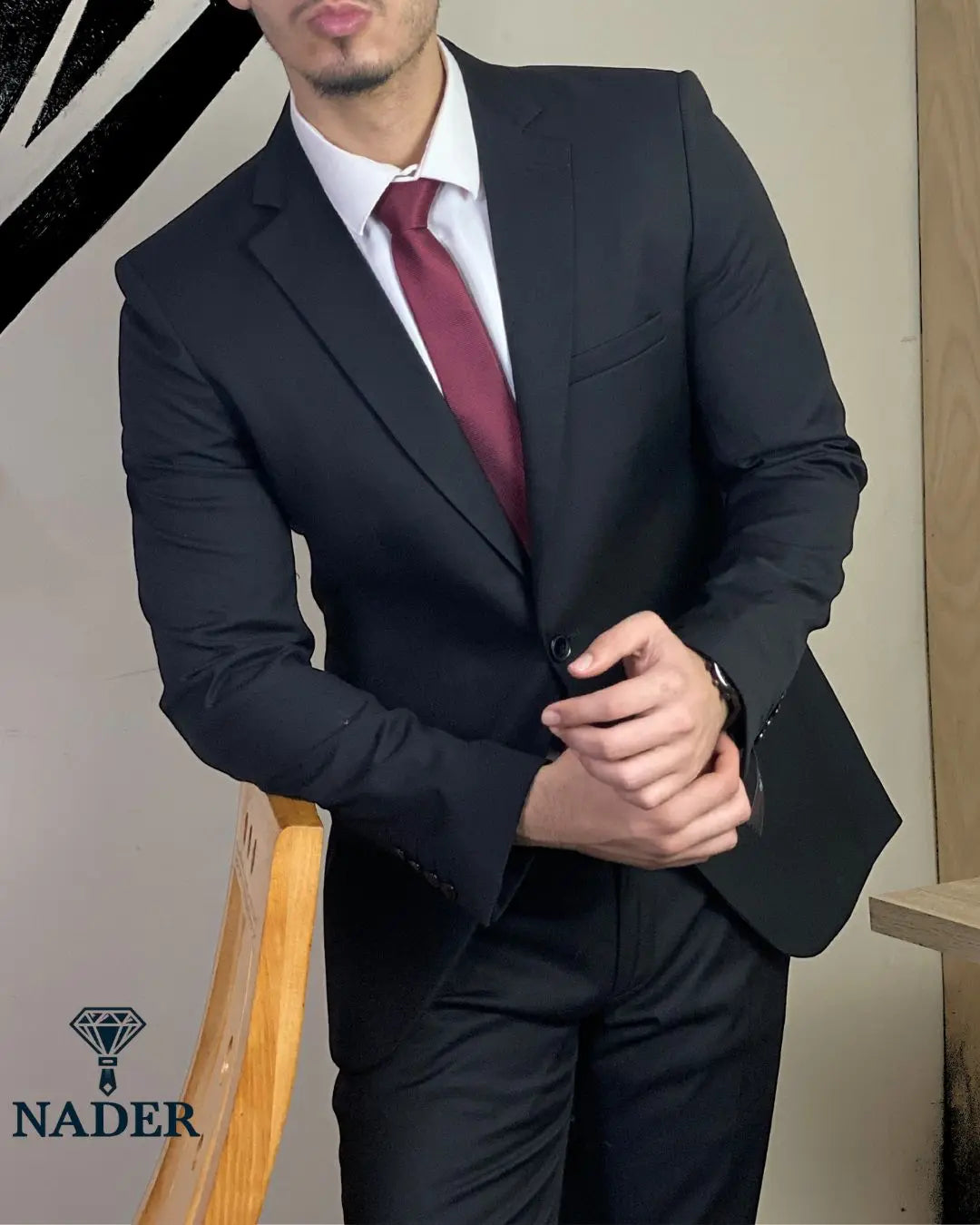NADER ANZUG PIQUE