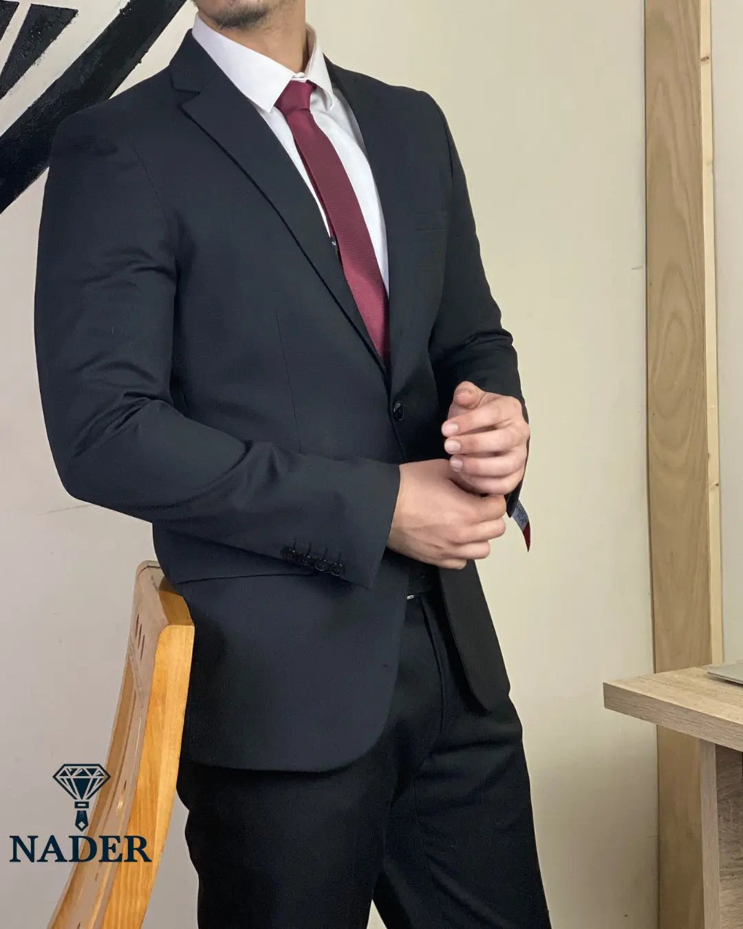 NADER ANZUG PIQUE